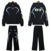 Hell Star Men Hoodie Tracksuit Set Fleece Bold Graphic_8171