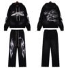 Hell Star Men Cotton Tracksuit Sweatshirt Set Bold Graphic_8202