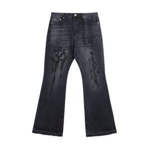 Hell Star Elastic Black Skinny Jeans-D09