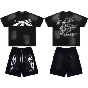 hell-star-men-simple-pure-color-short-sleeve-set-sports-casual